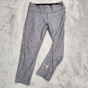 Victoria’s Secret PINK Ultimate Heather Gray Cutout Crop Leggings Women's medium